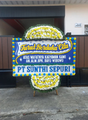 Papan Bunga Duka di Pasir Endah